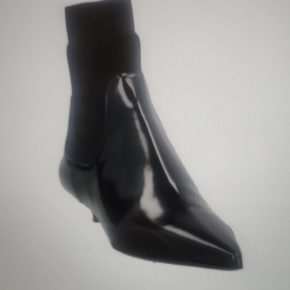Theory Project Black Ankle Boots Leather Synthetisches Material Size 37 - Picture 2 of 7